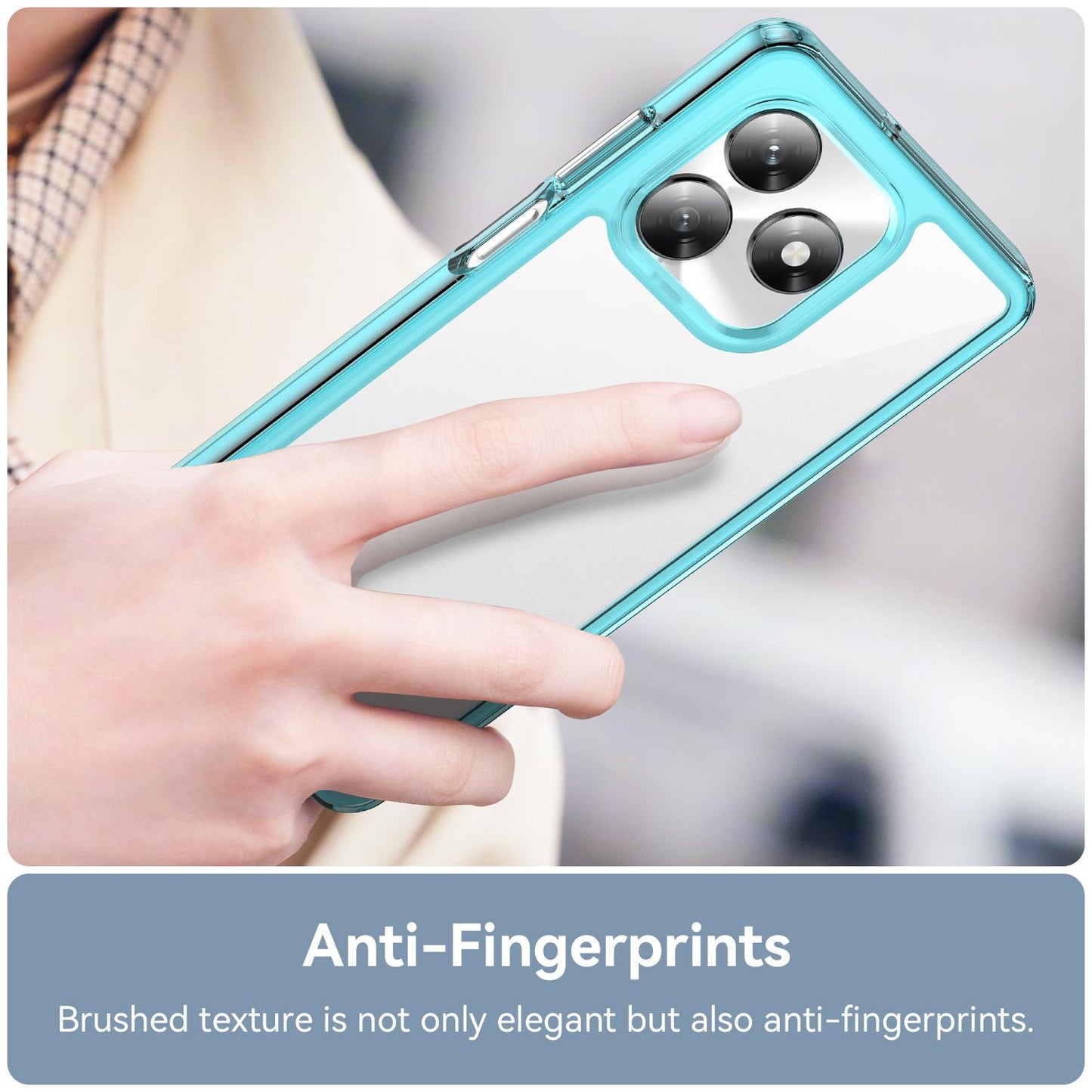 Honor X5c Plus Acrylic Hybrid TPU Protective Phone Case, Colourful Series Shockproof Cover