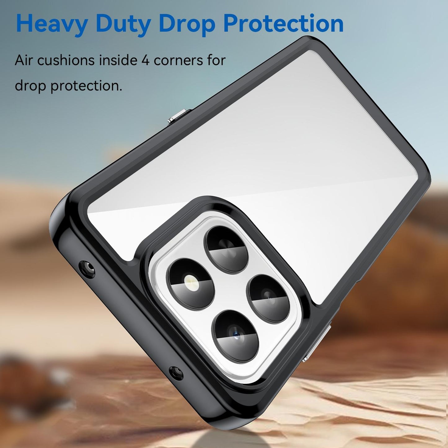 Honor 400 Smart 5G Acrylic Hybrid TPU Protective Phone Case, Colourful Series Shockproof Cover