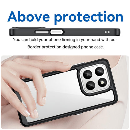 Honor 400 Smart 5G Acrylic Hybrid TPU Protective Phone Case, Colourful Series Shockproof Cover