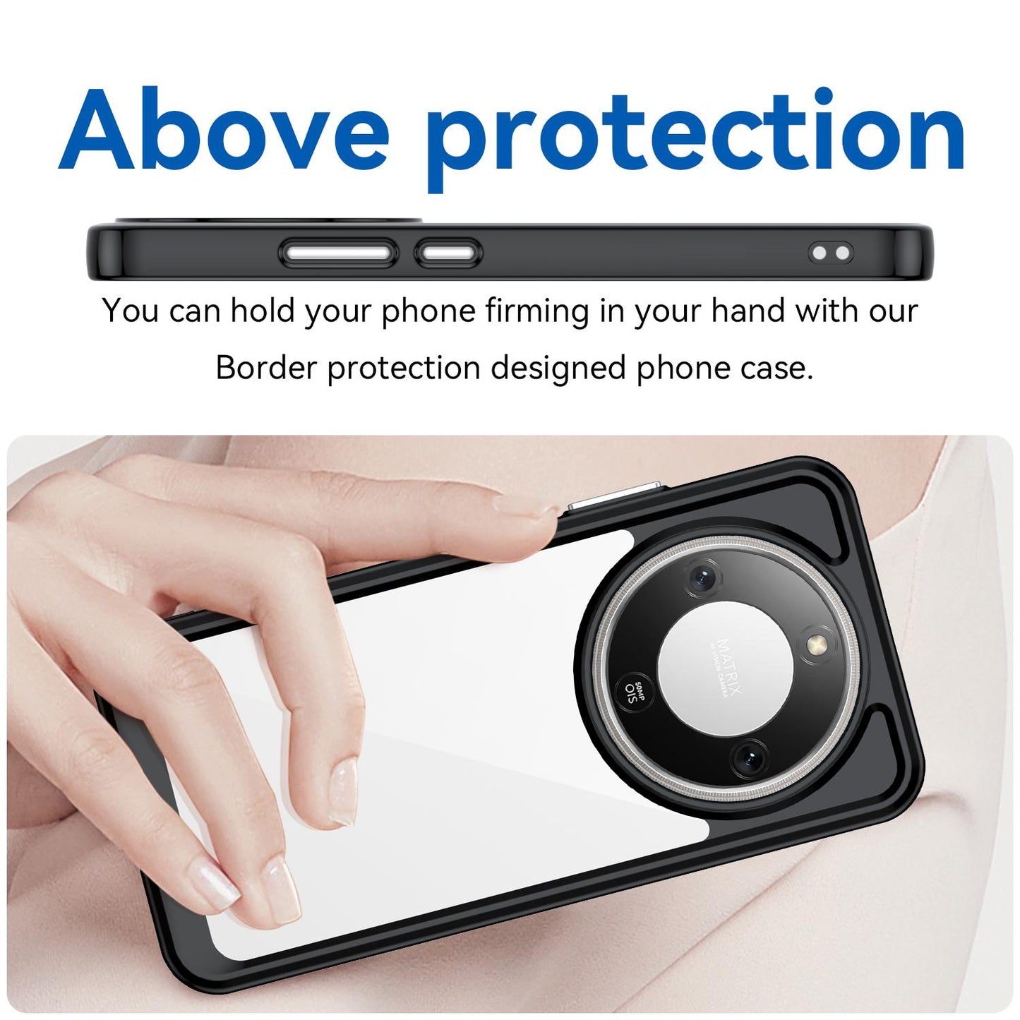 Honor X9d 5G Acrylic Hybrid TPU Protective Phone Case, Colourful Series Shockproof Cover