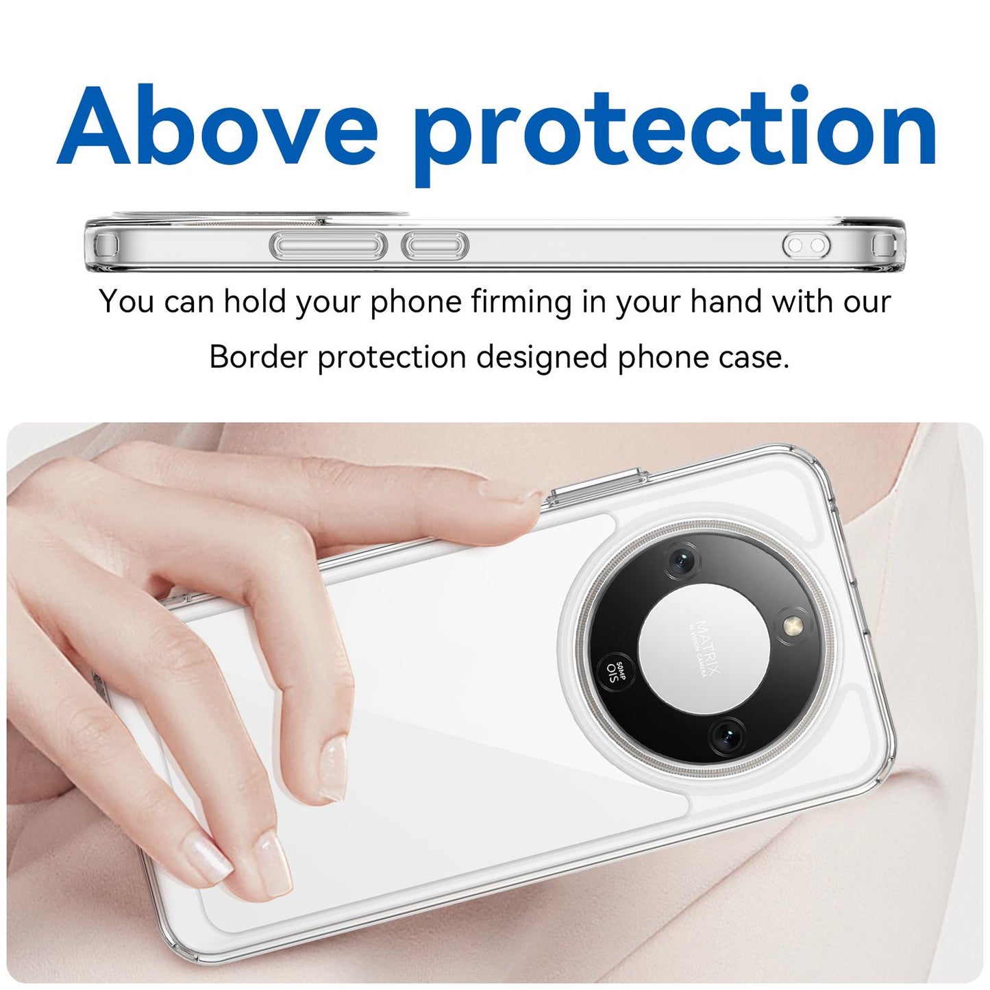 Honor X9d 5G Acrylic Hybrid TPU Protective Phone Case, Colourful Series Shockproof Cover
