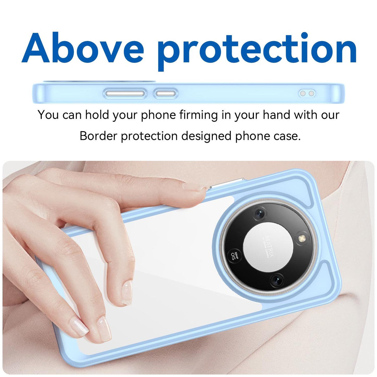 Honor X70 5G Acrylic Hybrid TPU Protective Phone Case, Colourful Series Shockproof Cover