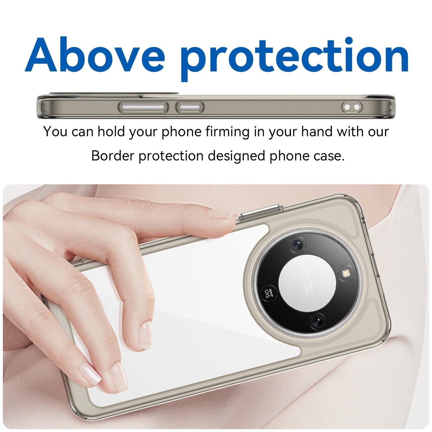Honor X70 5G Acrylic Hybrid TPU Protective Phone Case, Colourful Series Shockproof Cover