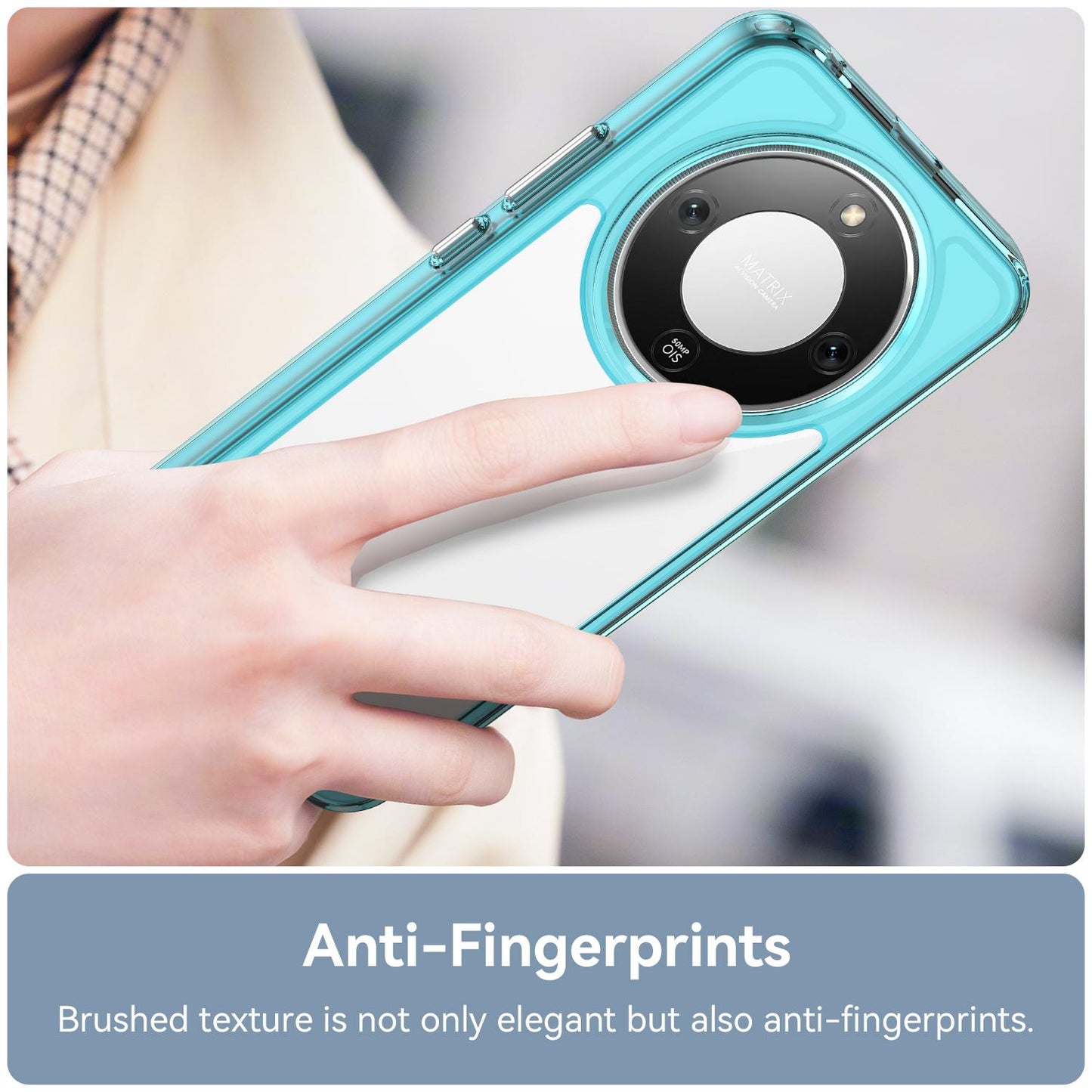 Honor X70 5G Acrylic Hybrid TPU Protective Phone Case, Colourful Series Shockproof Cover