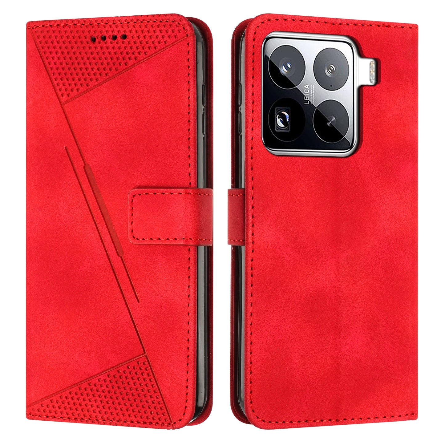 Xiaomi 15 Pro Dream Triangle Leather Wallet Phone Case with Lanyard, Card Slot, Cash Compartment, Foldable Kickstand, Shockproof PU TPU Protective Cover