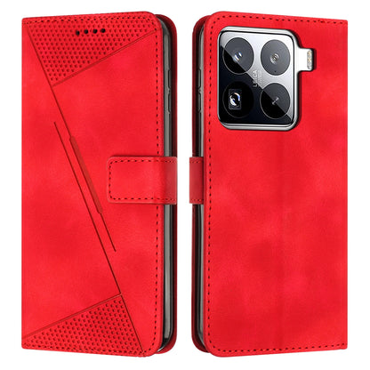 Xiaomi 15 Pro Dream Triangle Leather Wallet Phone Case with Lanyard, Card Slot, Cash Compartment, Foldable Kickstand, Shockproof PU TPU Protective Cover