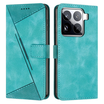 Xiaomi 15 Pro Dream Triangle Leather Wallet Phone Case with Lanyard, Card Slot, Cash Compartment, Foldable Kickstand, Shockproof PU TPU Protective Cover