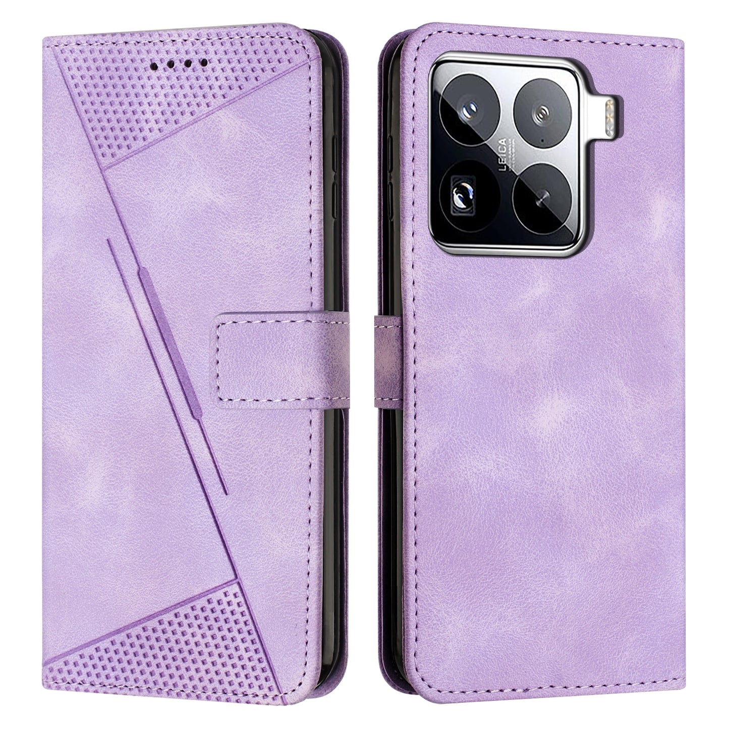 Xiaomi 15 Pro Dream Triangle Leather Wallet Phone Case with Lanyard, Card Slot, Cash Compartment, Foldable Kickstand, Shockproof PU TPU Protective Cover