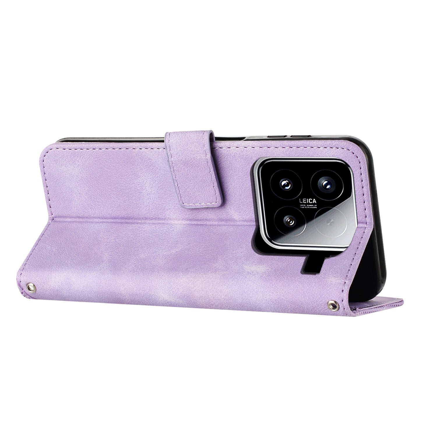 Xiaomi 15 Dream Triangle Leather Wallet Phone Case with Lanyard, Card Slot, Cash Compartment, Foldable Kickstand, Shockproof PU TPU Protective Cover