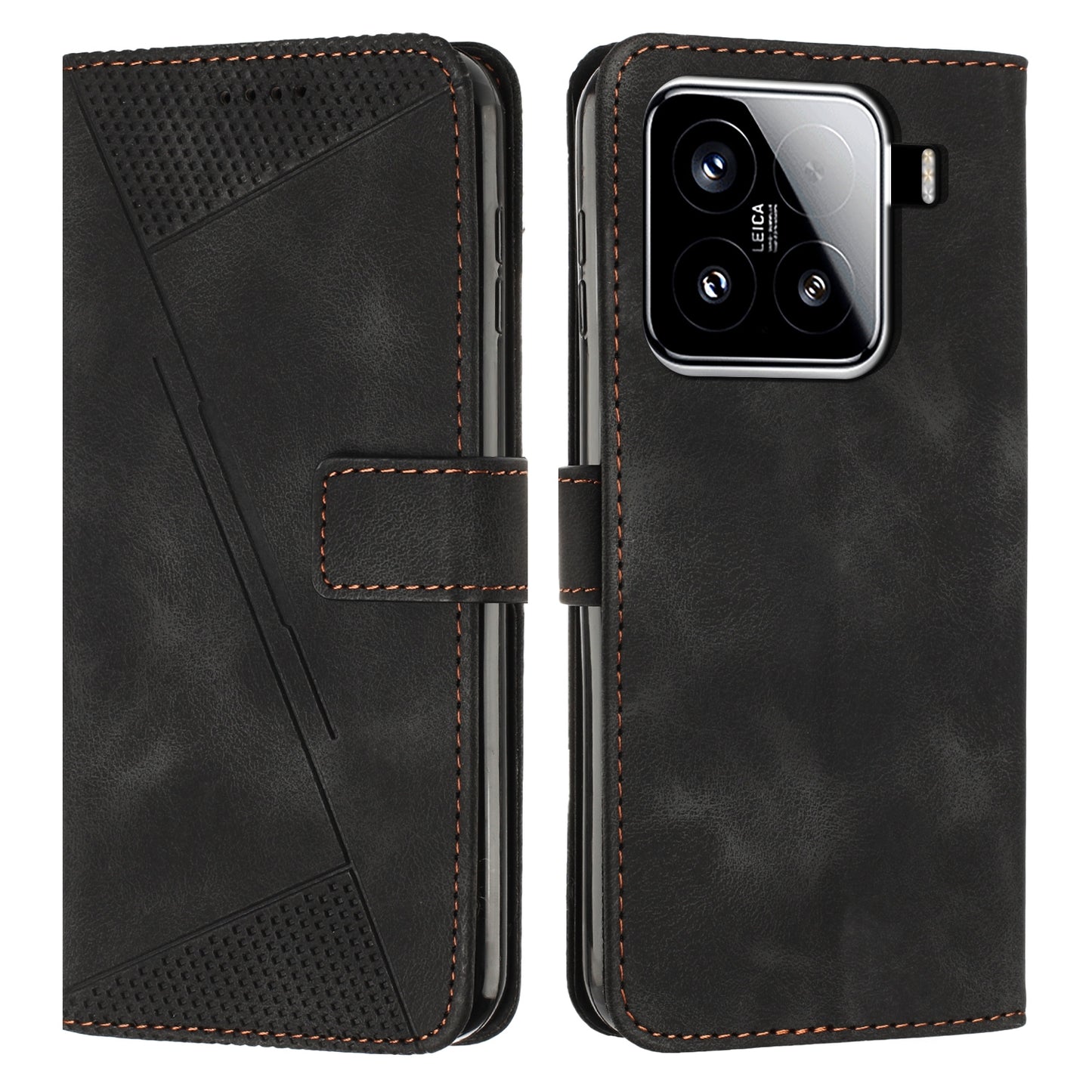 Xiaomi 15 Dream Triangle Leather Wallet Phone Case with Lanyard, Card Slot, Cash Compartment, Foldable Kickstand, Shockproof PU TPU Protective Cover