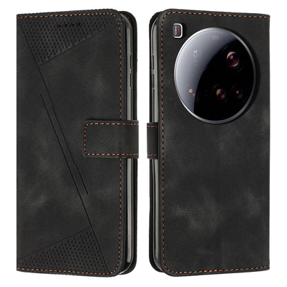 Xiaomi 15 Ultra Dream Triangle Leather Wallet Phone Case with Lanyard, Card Slot, Cash Compartment, Foldable Kickstand, Shockproof PU TPU Protective Cover