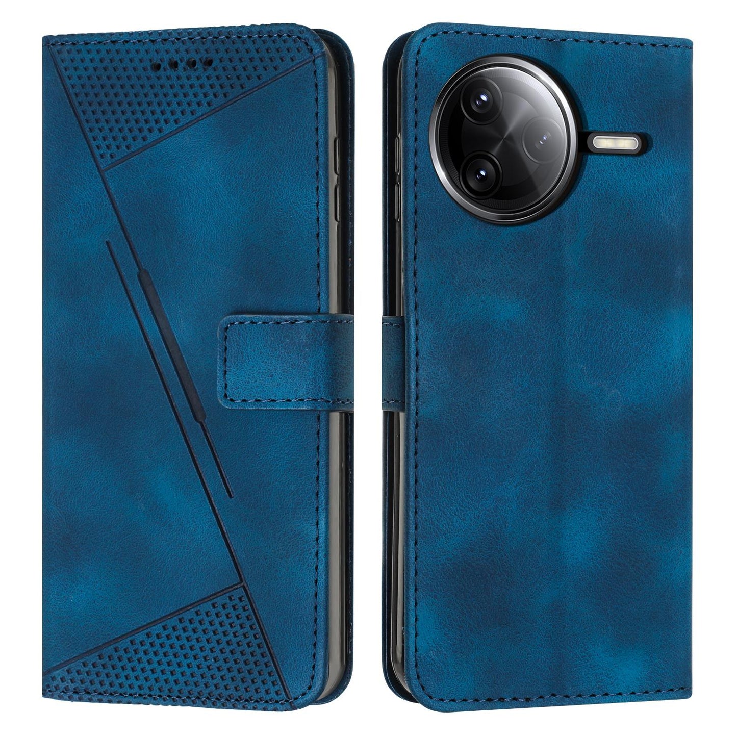 Xiaomi Poco F7 Ultra Dream Triangle Leather Wallet Phone Case with Lanyard, Card Slot, Cash Compartment, Foldable Kickstand, Shockproof PU TPU Protective Cover
