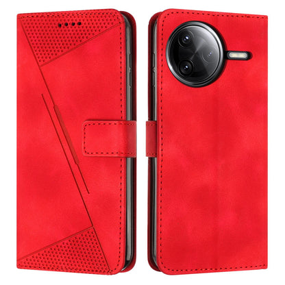 Xiaomi Poco F7 Ultra Dream Triangle Leather Wallet Phone Case with Lanyard, Card Slot, Cash Compartment, Foldable Kickstand, Shockproof PU TPU Protective Cover
