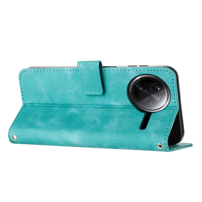 Xiaomi Poco F7 Pro Dream Triangle Leather Wallet Phone Case with Lanyard, Card Slot, Cash Compartment, Foldable Kickstand, Shockproof PU TPU Protective Cover