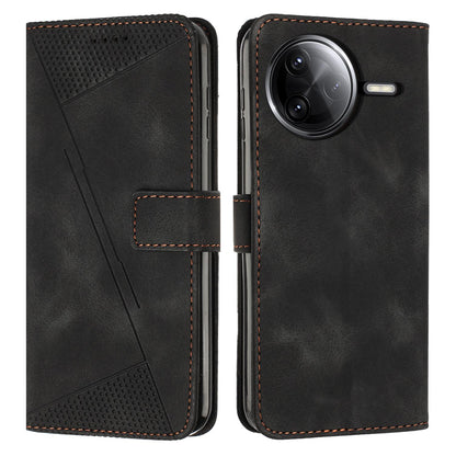 Xiaomi Poco F7 Ultra Dream Triangle Leather Wallet Phone Case with Lanyard, Card Slot, Cash Compartment, Foldable Kickstand, Shockproof PU TPU Protective Cover