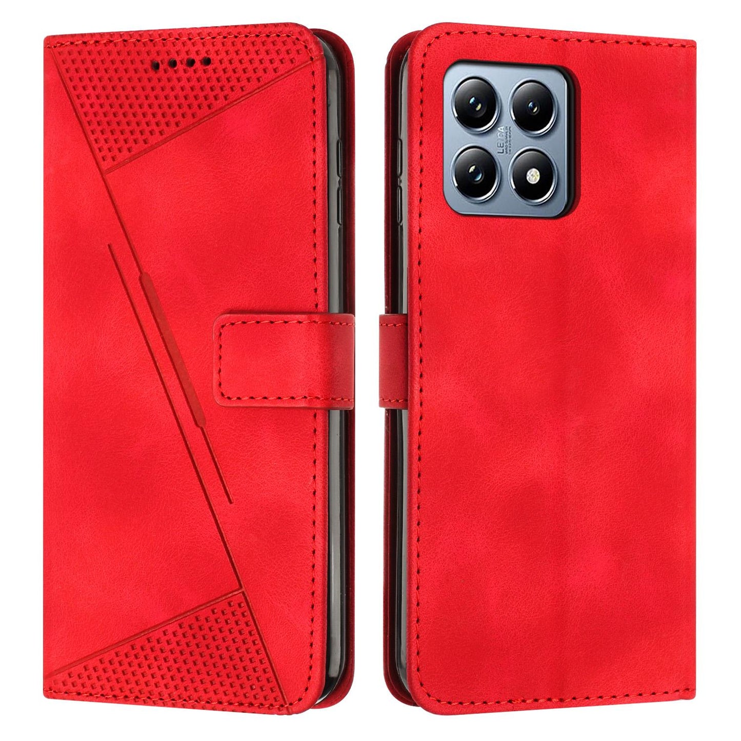Xiaomi 15T Dream Triangle Leather Wallet Phone Case with Lanyard, Card Slot, Cash Compartment, Foldable Kickstand, Shockproof PU TPU Protective Cover