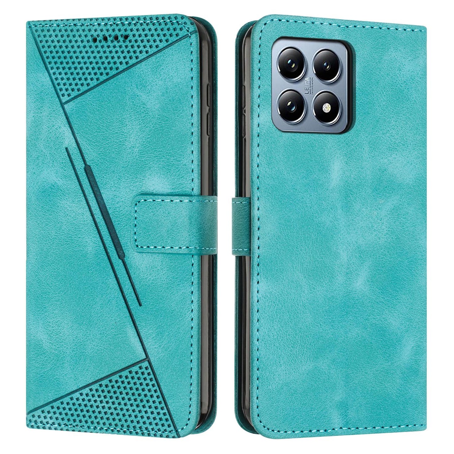 Xiaomi 15T Dream Triangle Leather Wallet Phone Case with Lanyard, Card Slot, Cash Compartment, Foldable Kickstand, Shockproof PU TPU Protective Cover