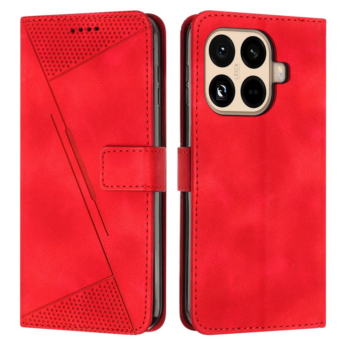 Xiaomi 15T Pro Dream Triangle Leather Wallet Phone Case with Lanyard, Card Slot, Cash Compartment, Foldable Kickstand, Shockproof PU TPU Protective Cover