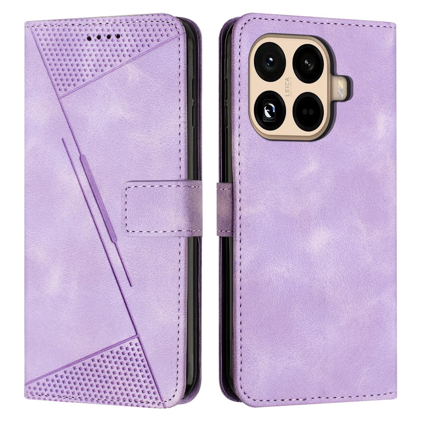 Xiaomi 15T Pro Dream Triangle Leather Wallet Phone Case with Lanyard, Card Slot, Cash Compartment, Foldable Kickstand, Shockproof PU TPU Protective Cover