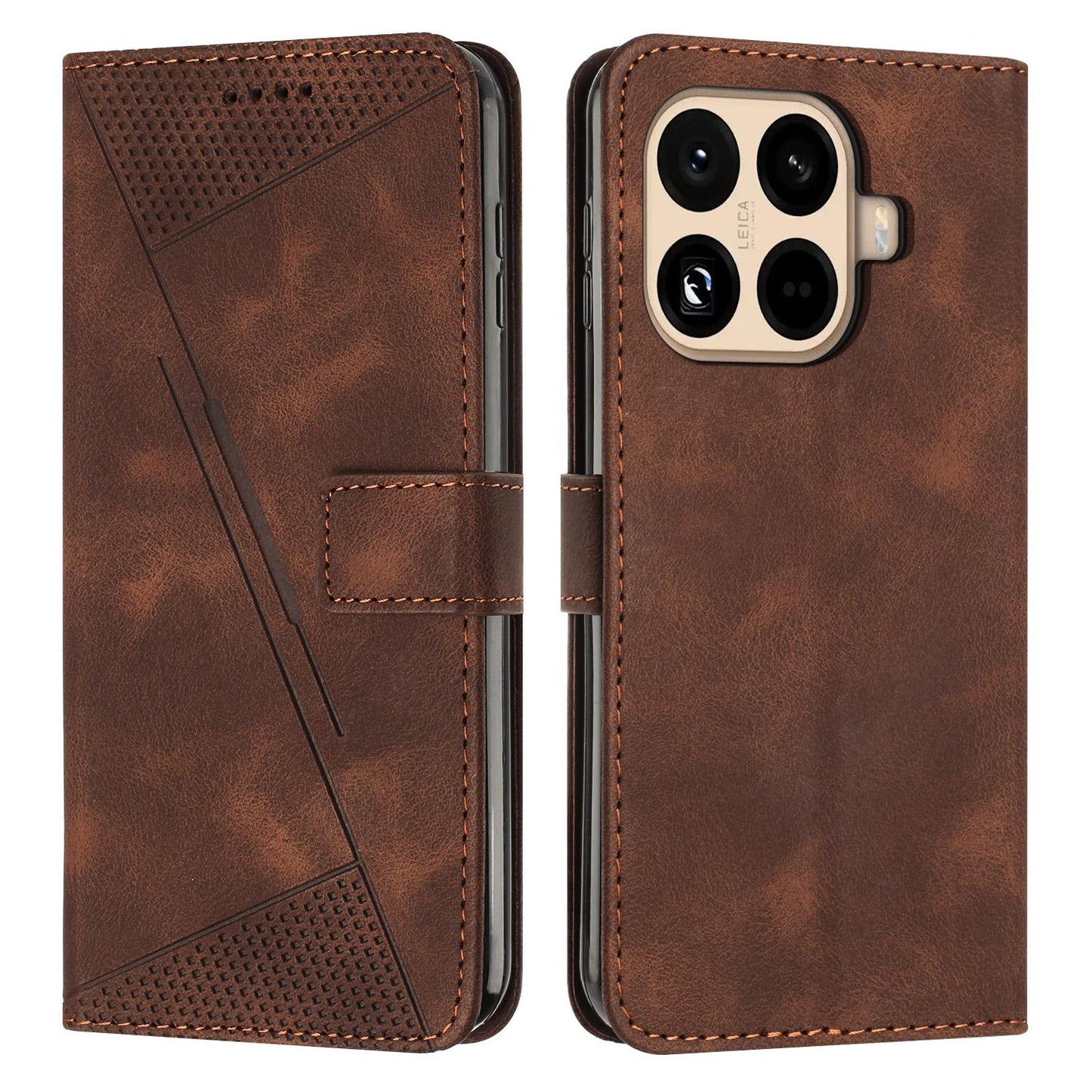 Xiaomi 15T Pro Dream Triangle Leather Wallet Phone Case with Lanyard, Card Slot, Cash Compartment, Foldable Kickstand, Shockproof PU TPU Protective Cover
