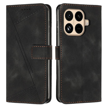 Xiaomi 15T Pro Dream Triangle Leather Wallet Phone Case with Lanyard, Card Slot, Cash Compartment, Foldable Kickstand, Shockproof PU TPU Protective Cover