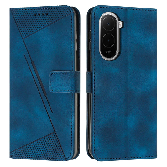Xiaomi Poco M7 4G 169mm Dream Triangle Leather Wallet Phone Case with Lanyard, Card Slot, Cash Compartment, Foldable Kickstand, Shockproof PU TPU Protective Cover