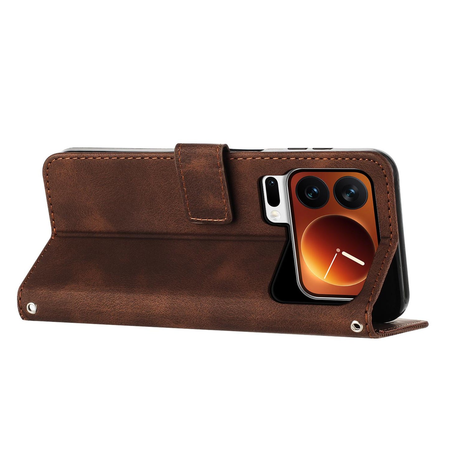 Xiaomi 17 Pro Max Dream Triangle Leather Wallet Phone Case with Lanyard, Card Slot, Cash Compartment, Foldable Kickstand, Shockproof PU TPU Protective Cover