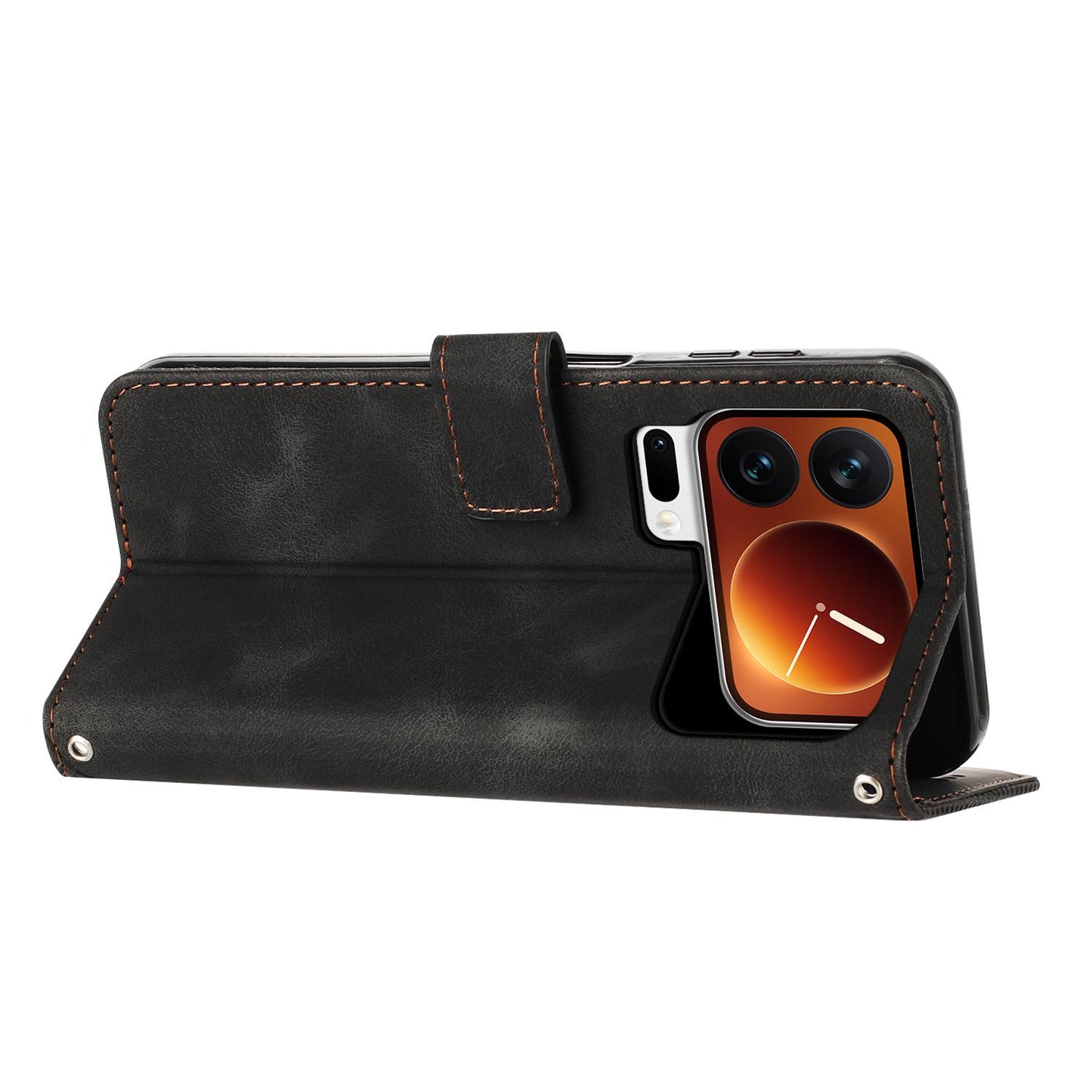 Xiaomi 17 Pro Max Dream Triangle Leather Wallet Phone Case with Lanyard, Card Slot, Cash Compartment, Foldable Kickstand, Shockproof PU TPU Protective Cover