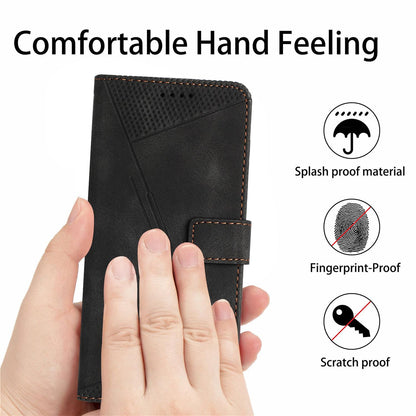 Xiaomi 17 Pro Max Dream Triangle Leather Wallet Phone Case with Lanyard, Card Slot, Cash Compartment, Foldable Kickstand, Shockproof PU TPU Protective Cover