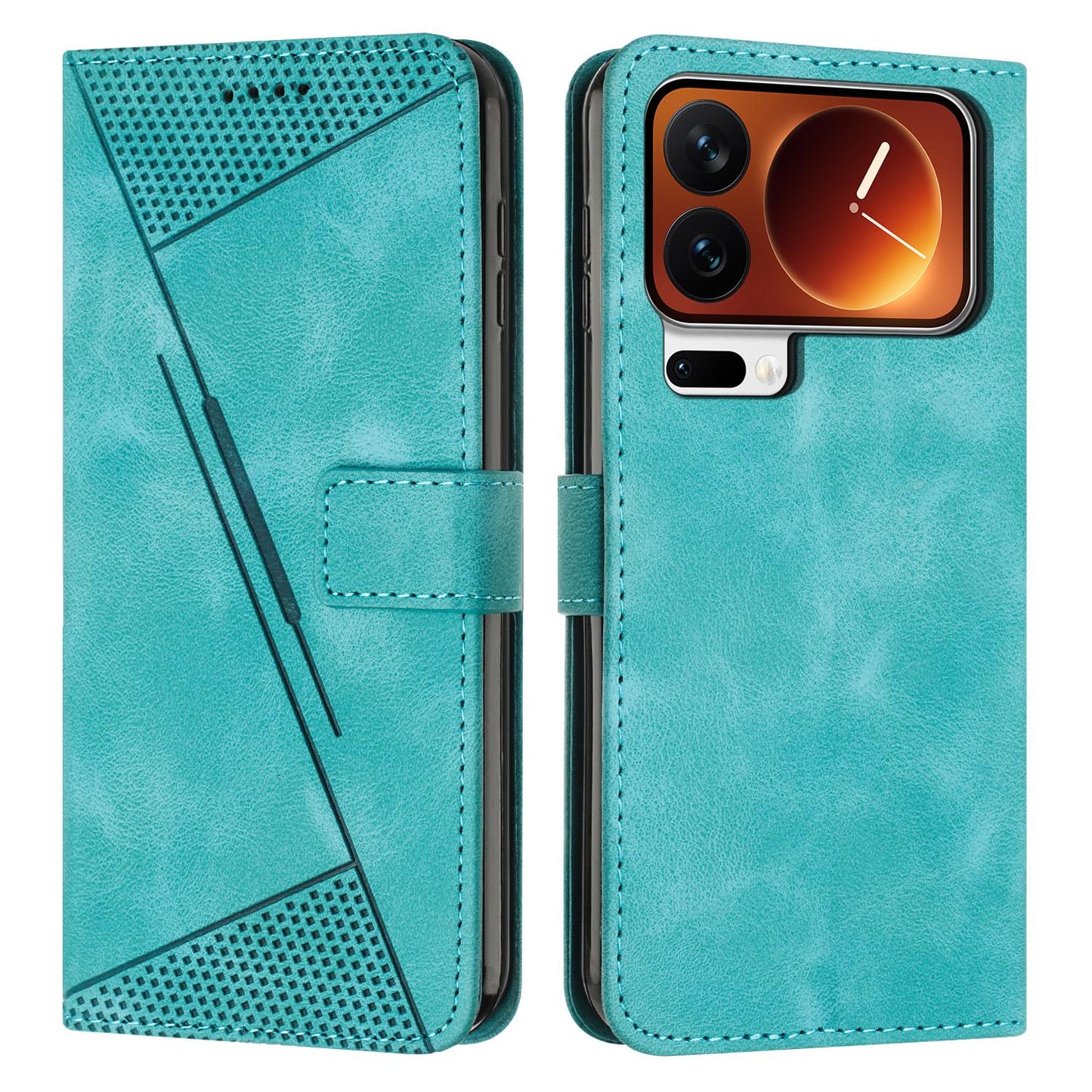 Xiaomi 17 Pro Dream Triangle Leather Wallet Phone Case with Lanyard, Card Slot, Cash Compartment, Foldable Kickstand, Shockproof PU TPU Protective Cover