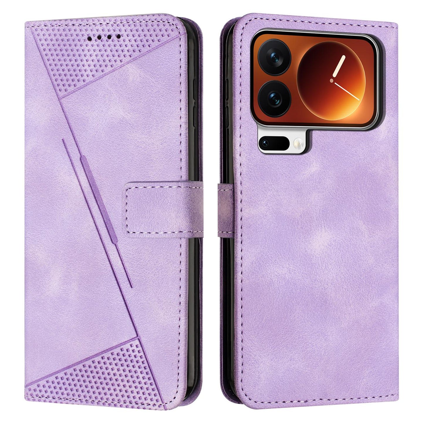 Xiaomi 17 Pro Dream Triangle Leather Wallet Phone Case with Lanyard, Card Slot, Cash Compartment, Foldable Kickstand, Shockproof PU TPU Protective Cover