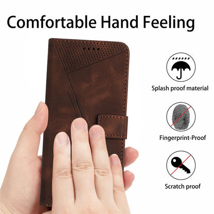 Xiaomi 17 Pro Dream Triangle Leather Wallet Phone Case with Lanyard, Card Slot, Cash Compartment, Foldable Kickstand, Shockproof PU TPU Protective Cover