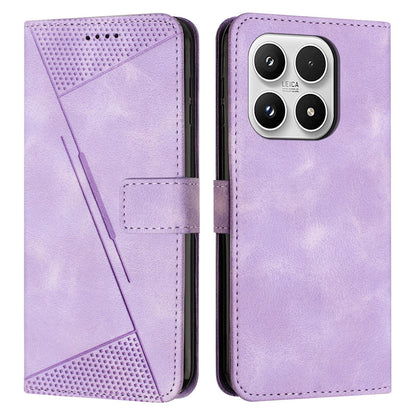 Xiaomi 17 Dream Triangle Leather Wallet Phone Case with Lanyard, Card Slot, Cash Compartment, Foldable Kickstand, Shockproof PU TPU Protective Cover