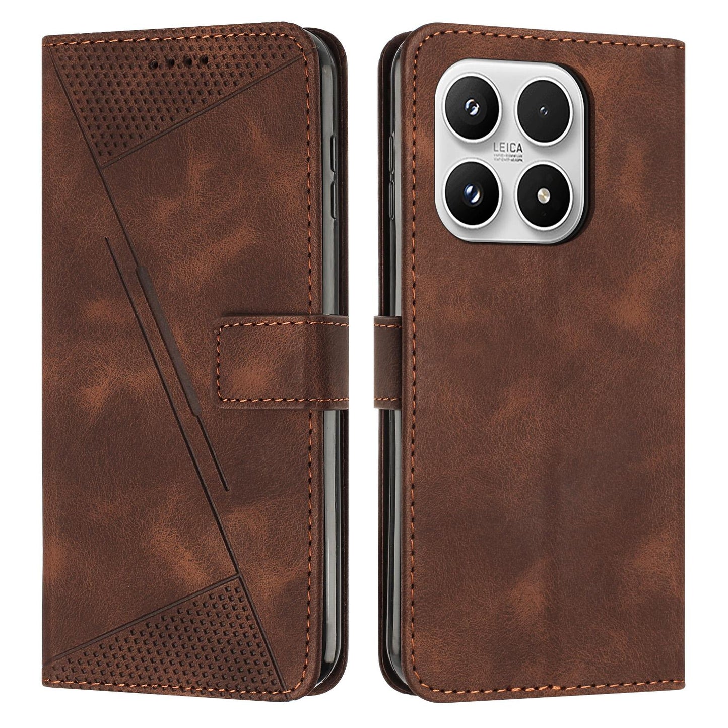Xiaomi 17 Dream Triangle Leather Wallet Phone Case with Lanyard, Card Slot, Cash Compartment, Foldable Kickstand, Shockproof PU TPU Protective Cover