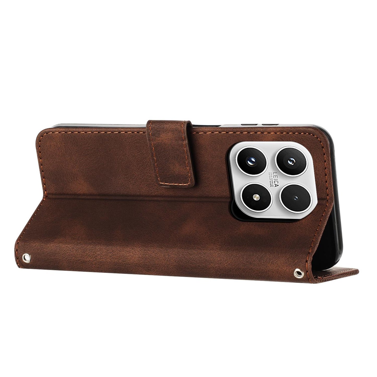 Xiaomi 17 Dream Triangle Leather Wallet Phone Case with Lanyard, Card Slot, Cash Compartment, Foldable Kickstand, Shockproof PU TPU Protective Cover