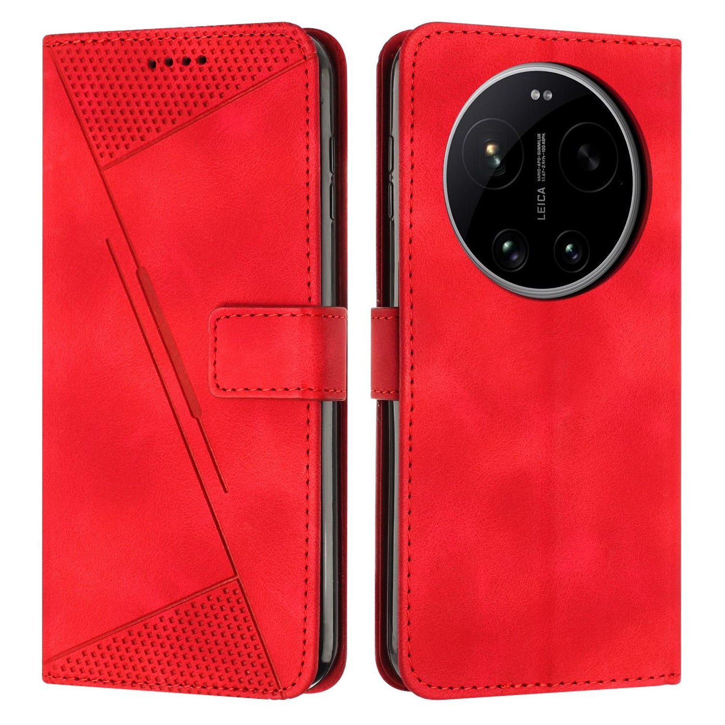 Xiaomi 17 Ultra Dream Triangle Leather Wallet Phone Case with Lanyard, Card Slot, Cash Compartment, Foldable Kickstand, Shockproof PU TPU Protective Cover