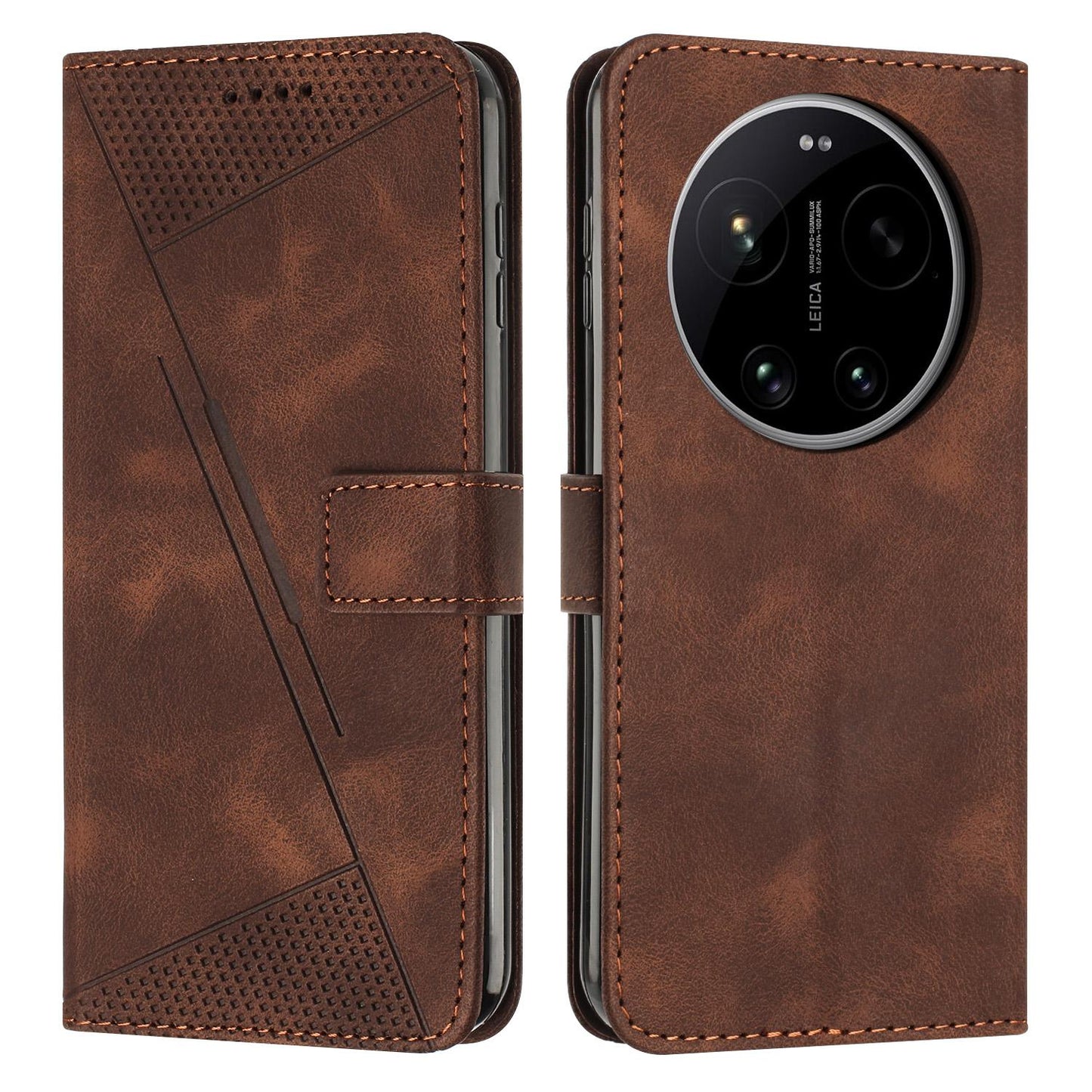 Xiaomi 17 Ultra Dream Triangle Leather Wallet Phone Case with Lanyard, Card Slot, Cash Compartment, Foldable Kickstand, Shockproof PU TPU Protective Cover