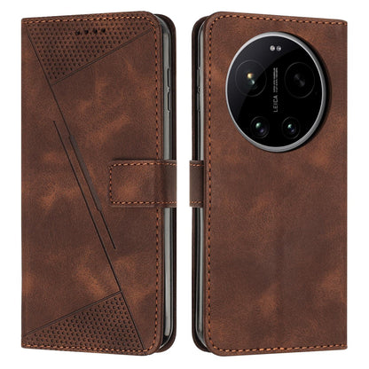 Xiaomi 17 Ultra Dream Triangle Leather Wallet Phone Case with Lanyard, Card Slot, Cash Compartment, Foldable Kickstand, Shockproof PU TPU Protective Cover