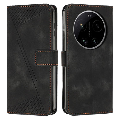 Xiaomi 17 Ultra Dream Triangle Leather Wallet Phone Case with Lanyard, Card Slot, Cash Compartment, Foldable Kickstand, Shockproof PU TPU Protective Cover