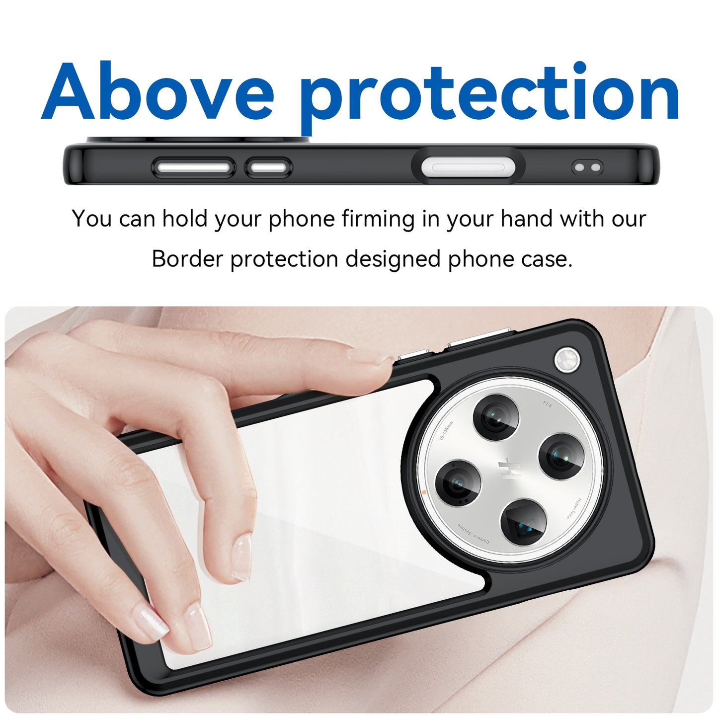 OPPO Find X8 Pro Acrylic Hybrid TPU Protective Phone Case, Colourful Series Shockproof Cover