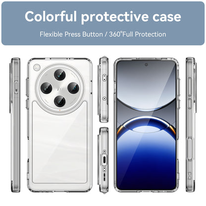 OPPO Find X8 Pro Acrylic Hybrid TPU Protective Phone Case, Colourful Series Shockproof Cover