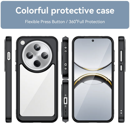 OPPO Find X8 Acrylic Hybrid TPU Protective Phone Case, Colourful Series Shockproof Cover