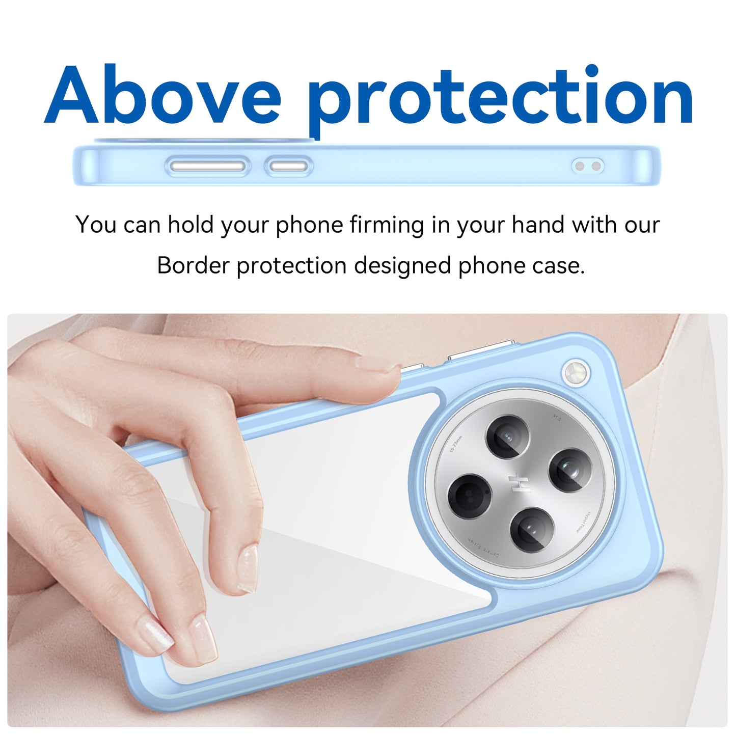 OPPO Find X8 Acrylic Hybrid TPU Protective Phone Case, Colourful Series Shockproof Cover