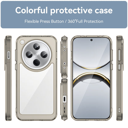 OPPO Find X8 Acrylic Hybrid TPU Protective Phone Case, Colourful Series Shockproof Cover