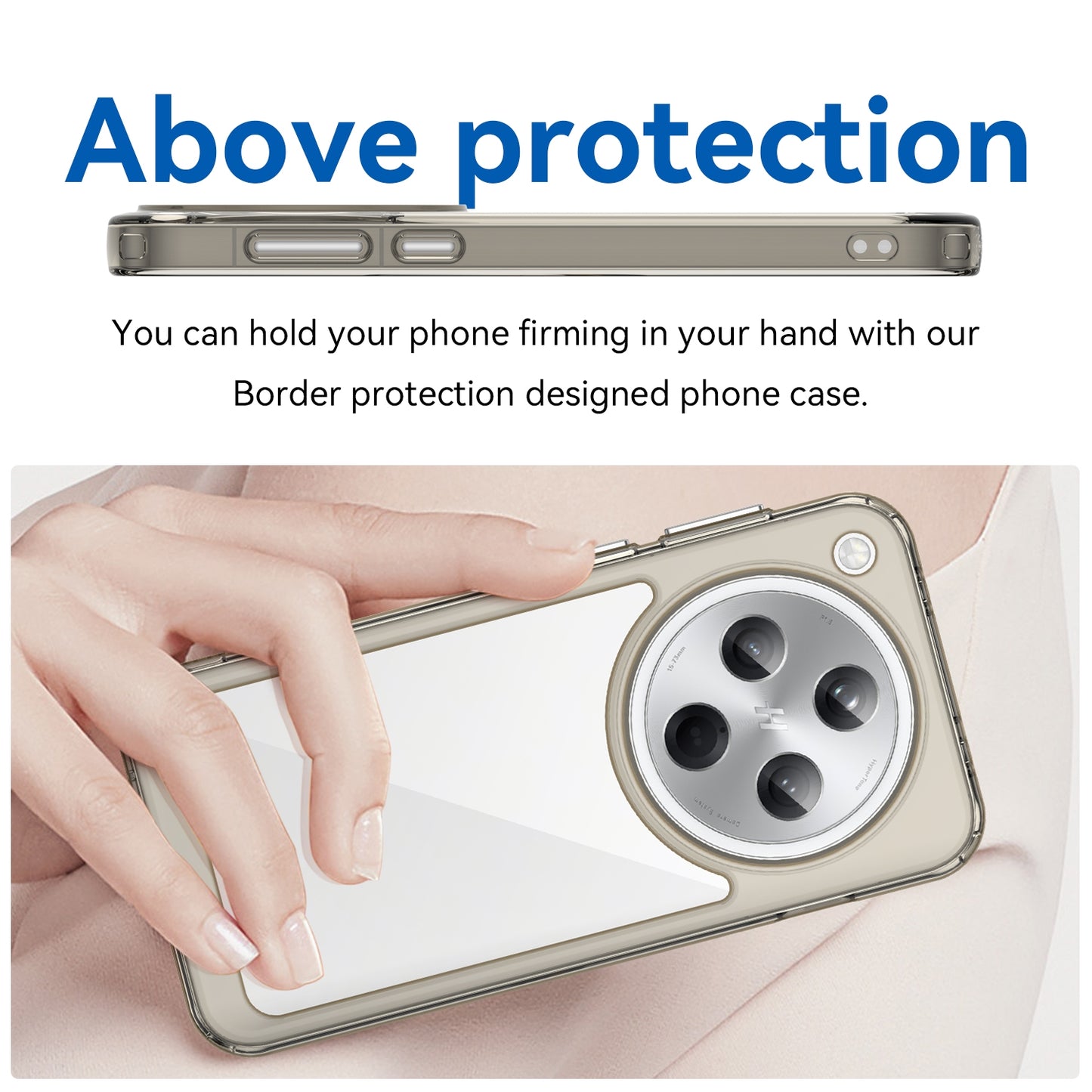 OPPO Find X8 Acrylic Hybrid TPU Protective Phone Case, Colourful Series Shockproof Cover