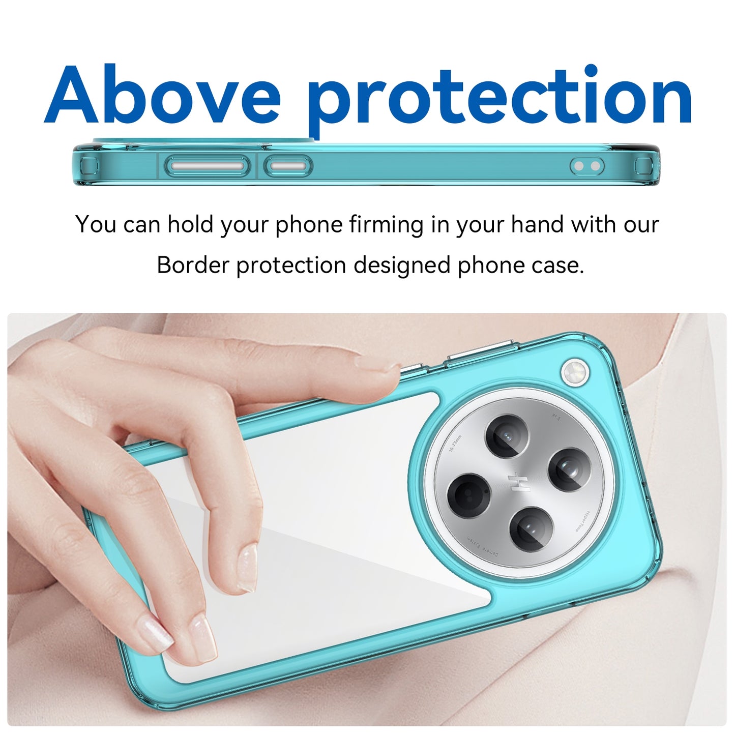 OPPO Find X8 Acrylic Hybrid TPU Protective Phone Case, Colourful Series Shockproof Cover