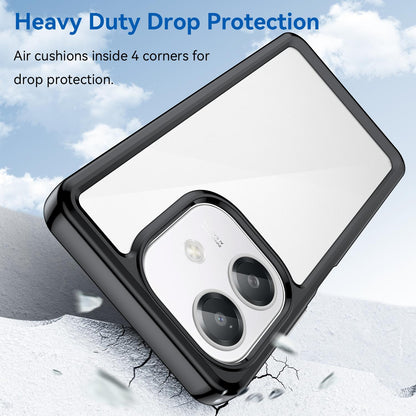 OPPO A3 4G Acrylic Hybrid TPU Protective Phone Case, Colourful Series Shockproof Cover