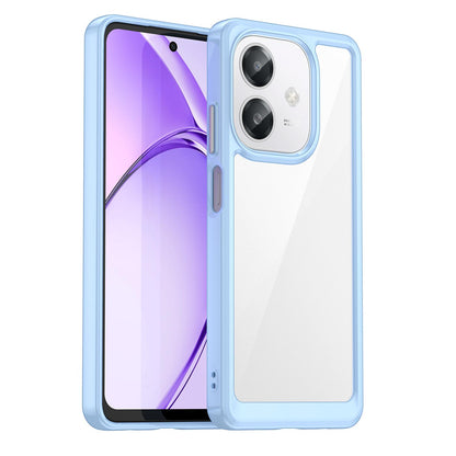 OPPO A3 4G Acrylic Hybrid TPU Protective Phone Case, Colourful Series Shockproof Cover