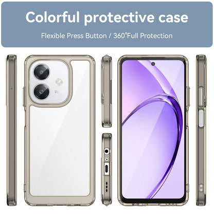 OPPO A60 Acrylic Hybrid TPU Protective Phone Case, Colourful Series Shockproof Cover