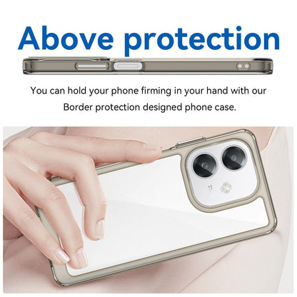 OPPO A40m Acrylic Hybrid TPU Protective Phone Case, Colourful Series Shockproof Cover